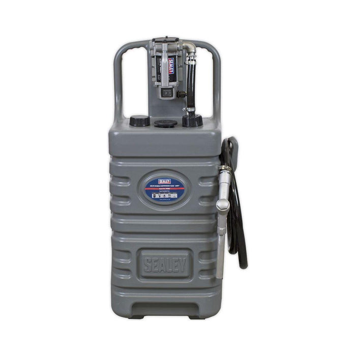 Sealey Mobile Dispensing Tank 55L with Diesel Pump Grey DT55GCOMBO1 Sealey - Town Tools 