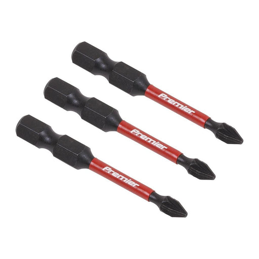 Sealey Pozi #1 Impact Power Tool Bits 50mm 3pc AK8232 Sealey - Town Tools 