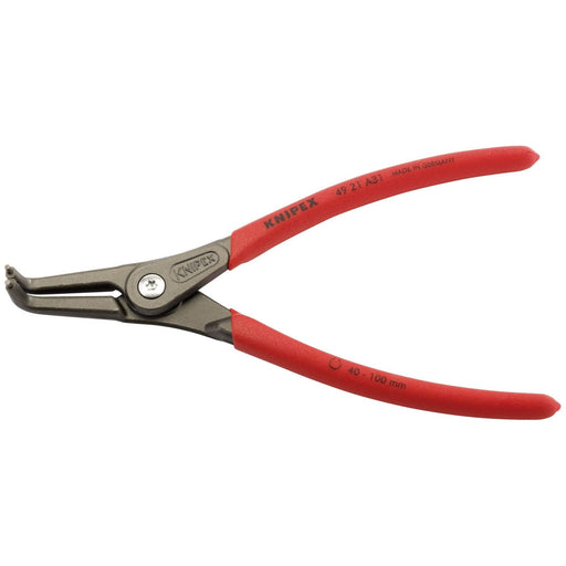 Draper Knipex 49 21 A31 90&deg; External Straight Tip Circlip Pliers, 40 - 100mm Draper - Town Tools 