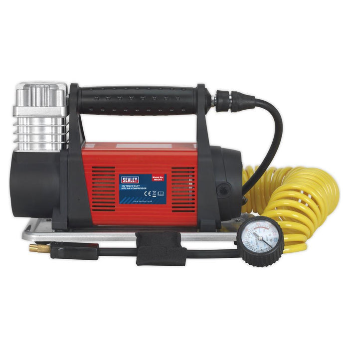 Sealey Tyre Inflator/Mini Air Compressor 12V Heavy-Duty MAC07 Sealey - Town Tools 