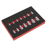 Sealey TRX-Star* Socket Set 14pc 1/4" 3/8" & 1/2"Sq Drive AK61807