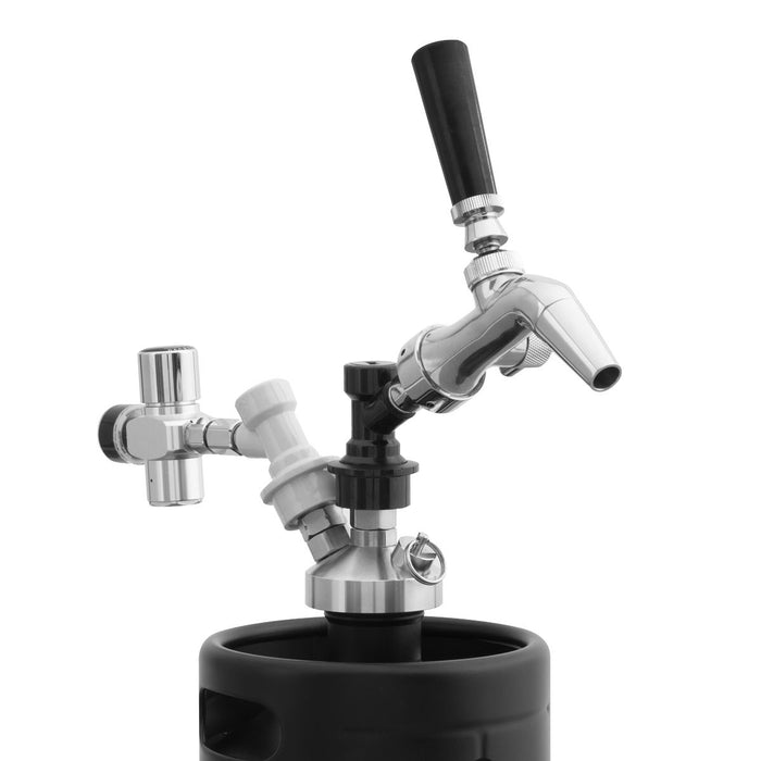 Baridi 5L Matte Black Mini Keg Growler Deluxe Style Beer Tap Baridi - Town Tools 