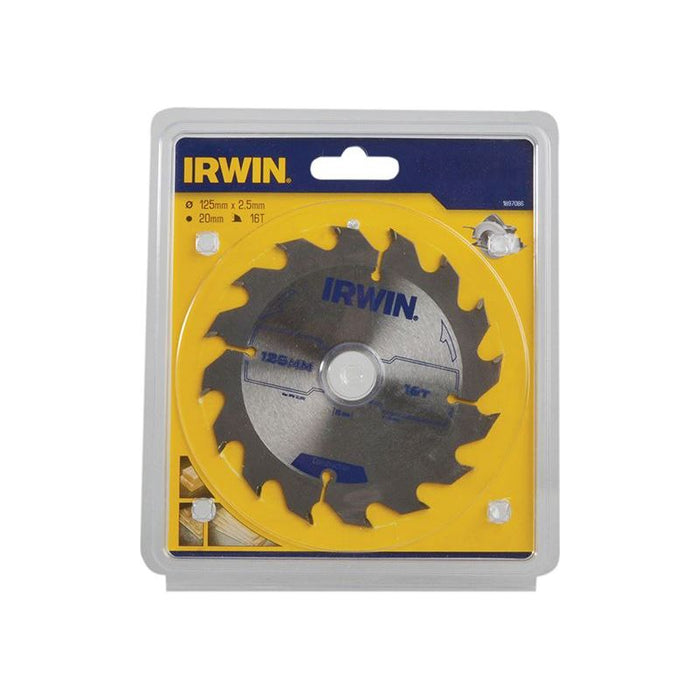 Irwin® Construction Circular Saw Blade 125 x 20mm x 16T ATB IRWIN® - Town Tools