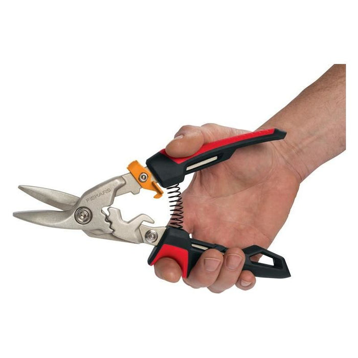 Fiskars PowerGear™ Aviation Snips Left Cut 250mm (10in) Fiskars - Town Tools