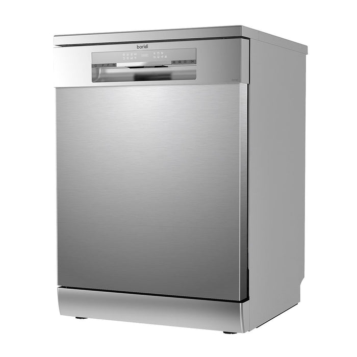 Baridi Regular Sized Freestanding Dishwasher 60cm Wide 14 Place Settings Silver