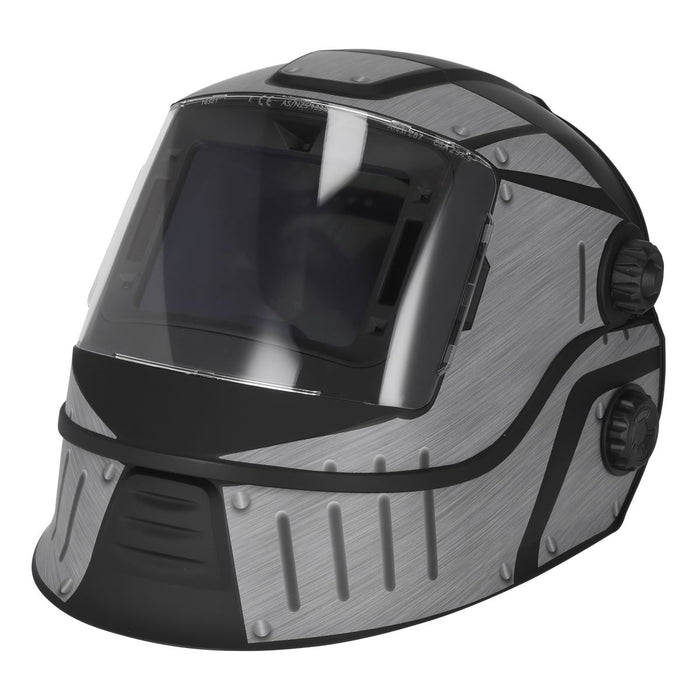 Sealey Flip-Up Welding Helmet Auto Darkening Solar Powered - Shade 9-13 PWH603 Sealey - Town Tools 