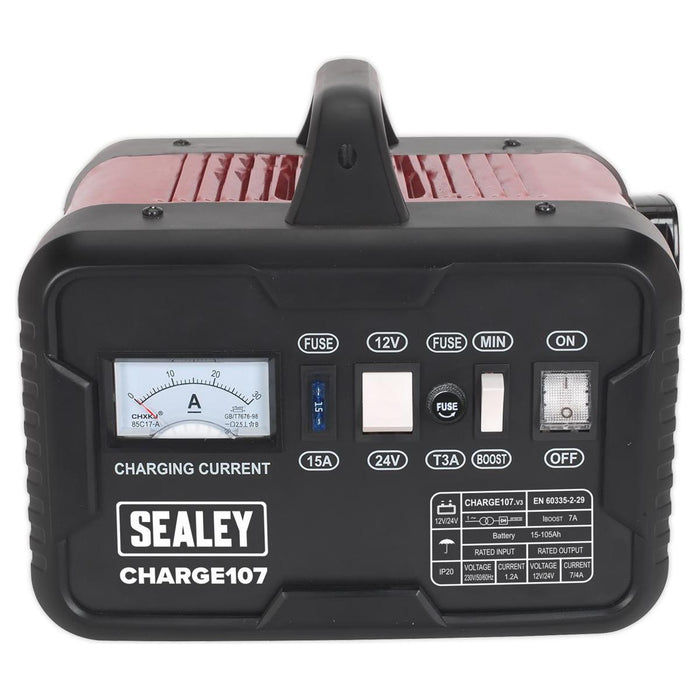 Sealey Battery Charger 11A 12/24V 230V CHARGE107