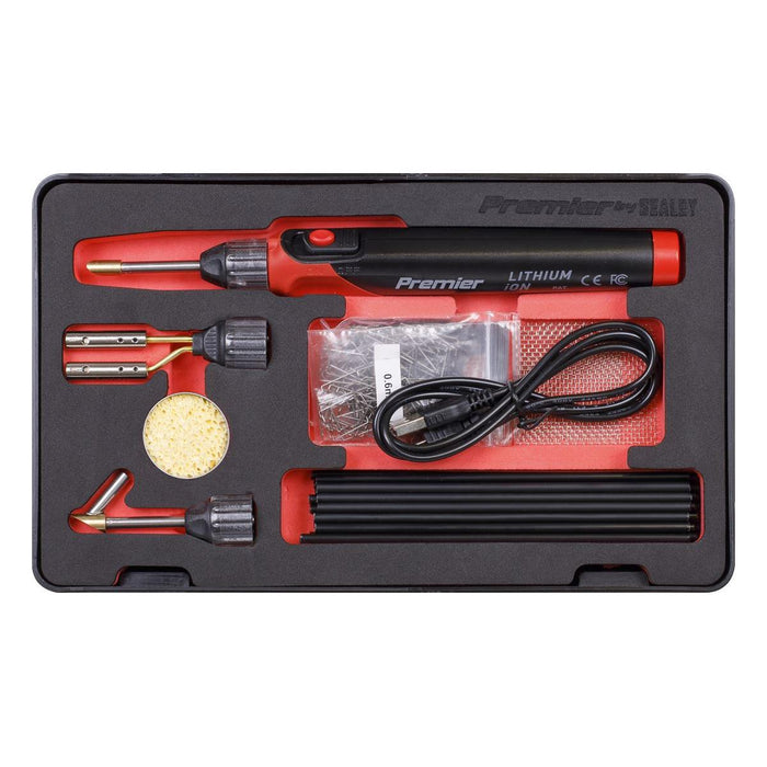 Sealey Lithium-ion Rechargeable Plastic Welding Repair Kit 30W SDL14 Sealey - Town Tools 