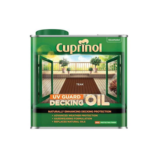 Cuprinol UV Guard Decking Oil Teak 2.5 litre Cuprinol - Town Tools