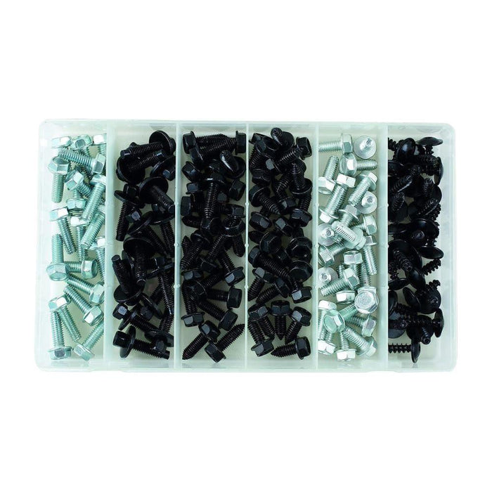 Connect Assorted Metal Screw Trim Fasteners 135pc 35994 Tool Connection - Town Tools 