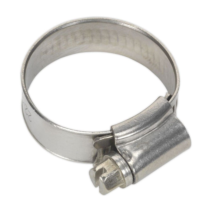 Sealey Hose Clip Stainless Steel22-32mm Pack of 10 SHCSS0X Sealey - Town Tools 