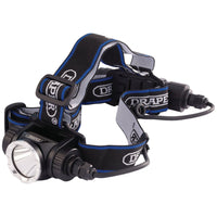 Draper Rechargeable LED Head Torch, 10W 90064