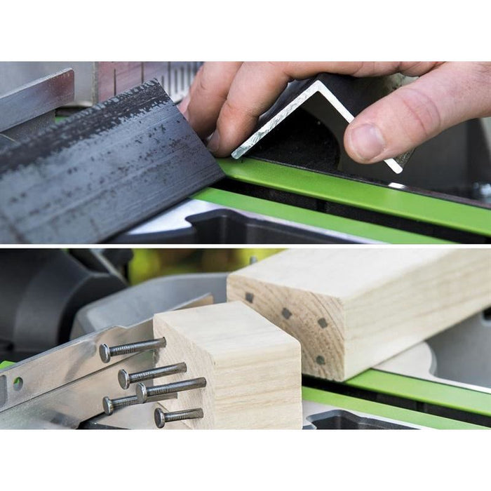 Evolution F210SMS TCT Multi-Material Sliding Mitre Saw 210mm 1200W 240V Evolution - Town Tools