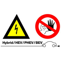 Laser High Voltage/No Admittance Sign (without text) 7576