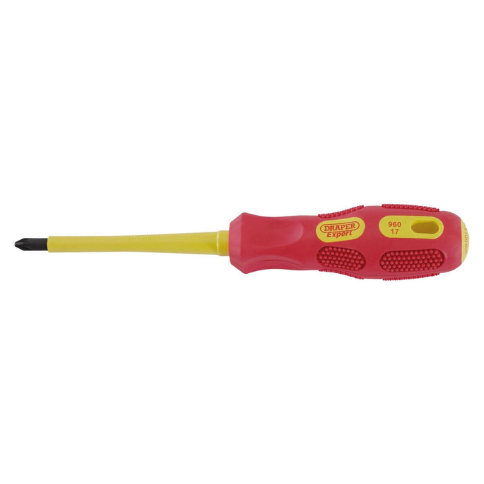 Draper VDE Approved Fully Insulated PZ TYPE Screwdriver, No.2 x 100mm (Display P Draper - Town Tools 