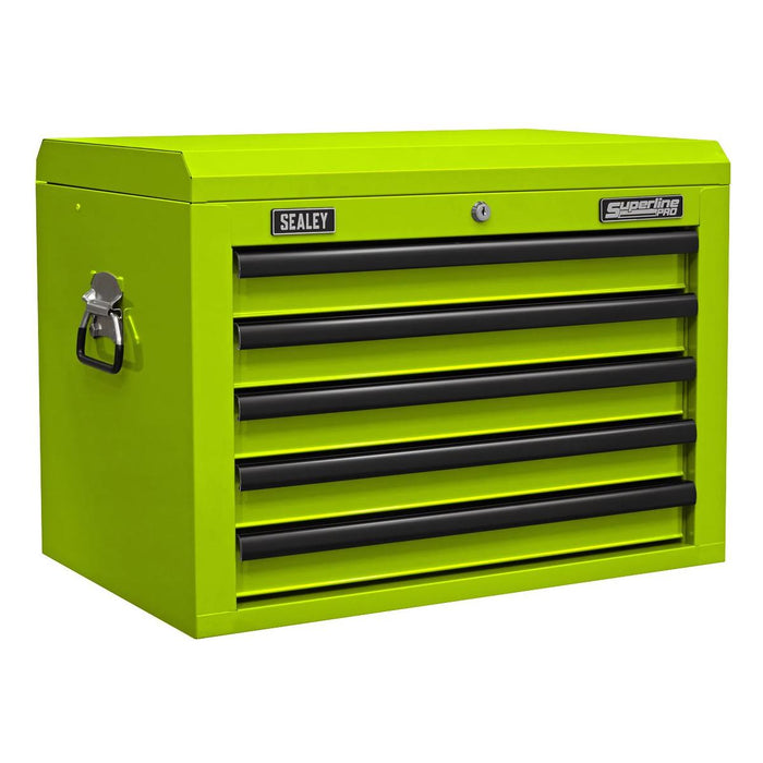 Superline Pro Superline PRO Topchest 5 Drawer - Green/Black AP26059THV Superline Pro - Town Tools 