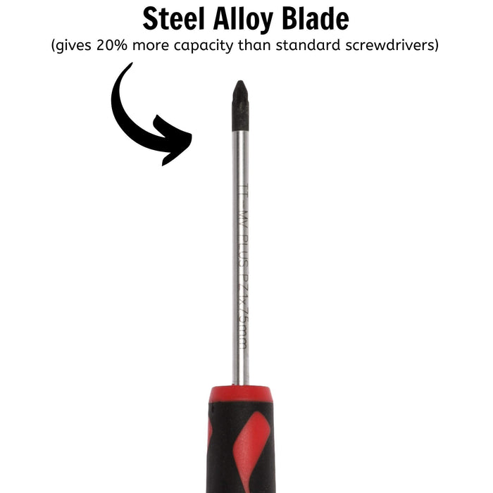 Teng Tools PZ Screwdriver PZ1 x 75mm M Teng Tools - Town Tools 