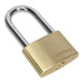 Sealey Brass Body Padlock Long Shackle 60mm Sealey - Town Tools 