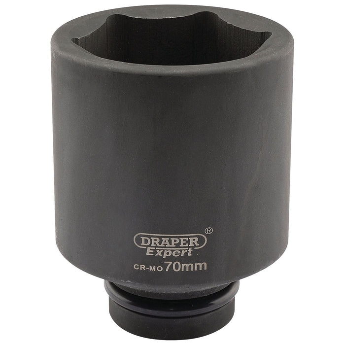 Draper Expert HI-TORQ 6 Point Deep Impact Socket, 1" Sq. Dr., 70mm Draper - Town Tools 