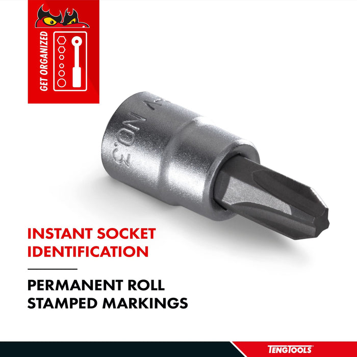 Teng Tools 1/4" PH Bit Socket PH3 Teng Tools - Town Tools 