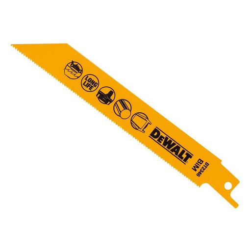 Dewalt Power Tools Bi-Metal Reciprocating Blade for Metal Cordless 152mm x 18 TPI (Pack 5) DeWALT Power Tools - Town Tools