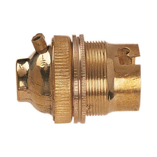 Dencon BC Brass 1/2in Unswitched Lamp Holder Dencon - Town Tools