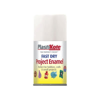 Plastikote Fast Dry Enamel Aerosol Gloss White 100ml