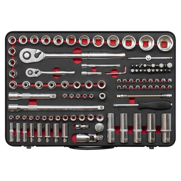 Sealey Premier Platinum Premier Platinum Socket Set 1/4" & 1/2"Sq Drive 108pc Sealey Premier Platinum - Town Tools 