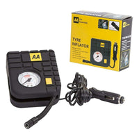 AA 12V Car Tyre Air Compressor Inflator LED Pump Pressure Gauge Cigarette Socket