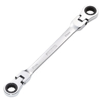 Draper HI-TORQ Metric Flexible Head Double Ring Ratchet Spanner, 10 x 11mm
