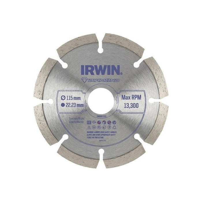 Irwin® Segmented Diamond Blade 115 x 22.23mm IRWIN® - Town Tools