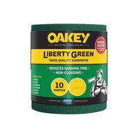 Oakey Liberty Green Sanding Roll 115mm x 10m Medium 80G