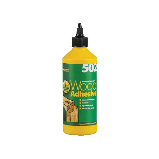 Everbuild Sika 502 All Purpose Weatherproof Wood Adhesive 500ml Everbuild Sika - Town Tools