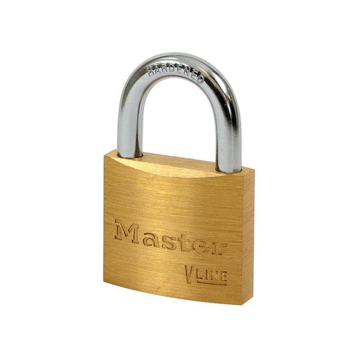Master Lock V Line Brass 40mm Padlock - Keyed Alike 2341 Master Lock - Town Tools