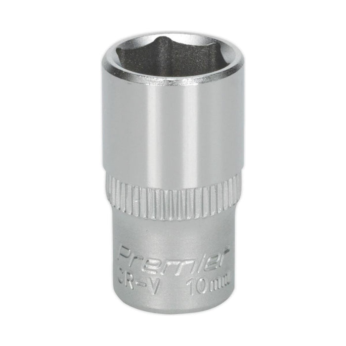 Sealey WallDrive Socket 10mm 1/4"Sq Drive S1410 Sealey - Town Tools 