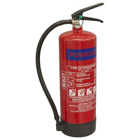 Sealey Fire Extinguisher 6kg Dry Powder SDPE06