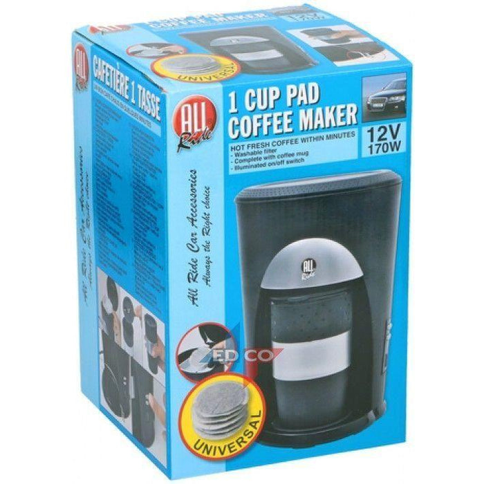 12V Automatic Pod Coffee Maker – 170W Car Travel Coffee Machine with Mug Allride - Town Tools