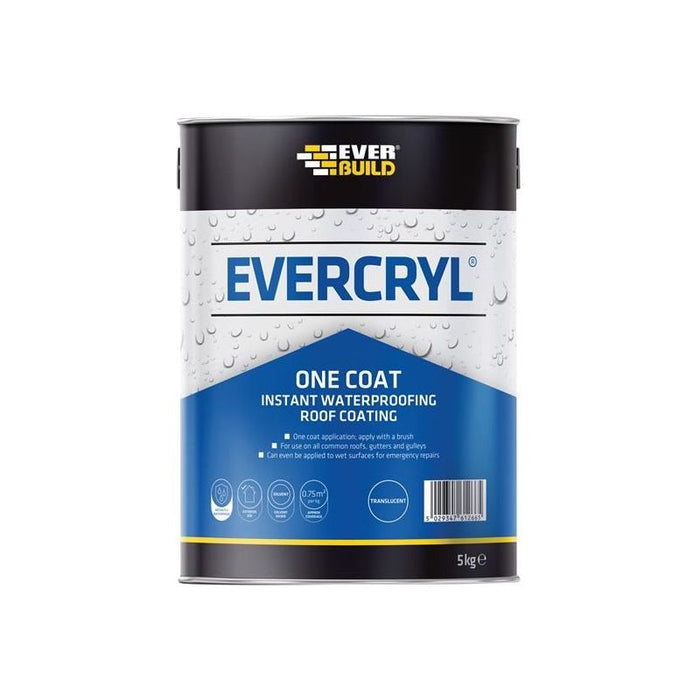 Everbuild Sika EVERCRYL® One Coat Clear 5kg Everbuild Sika - Town Tools