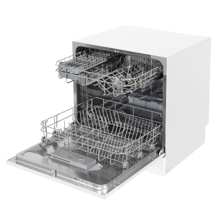 Baridi Tabletop Dishwasher 8 Place Settings 8L Capacity - White DH86 Baridi - Town Tools 