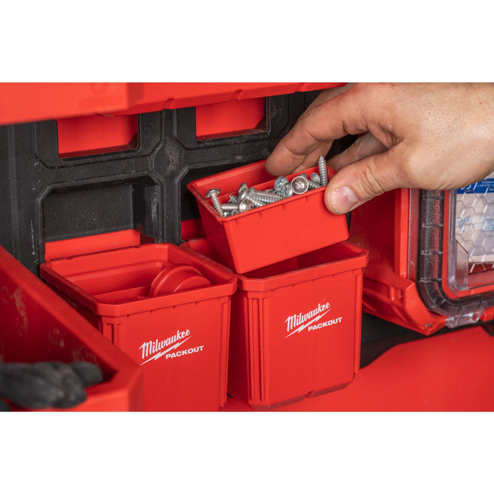 Milwaukee Packout Container 10 x 10 cm Pack of 2 Milwaukee - Town Tools 