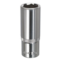 Sealey WallDrive Socket 17mm Deep 3/8"Sq Drive Fully Polished SP3817D