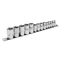 Siegen Siegen TRX-Star* Socket Set E4-E24 1/4", 3/8" & 1/2"Sq Drive 14pc S01265