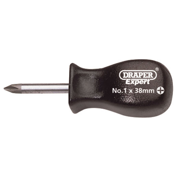 Draper Cross Slot Mechanic's Screwdriver, No.1 x 38mm 19540 Draper - Town Tools 