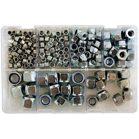 Connect Assorted mm Nyloc Steel Nuts Box 220pc 31861