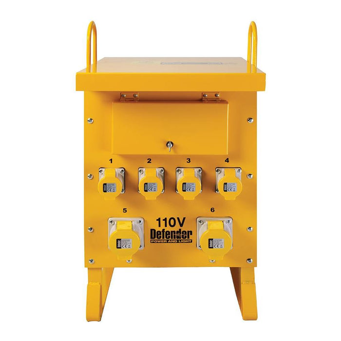 Defender 10kVA Single Phase Transformer 16A / 32A 110V Defender - Town Tools 