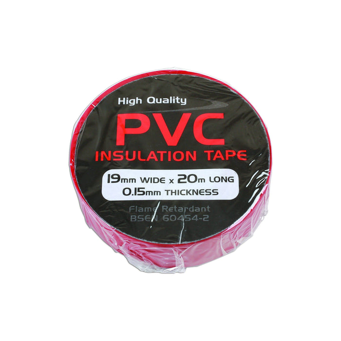 Tool Connection Red PVC Insulation Tape 19mm x 20m 1pc 36893 Tool Connection - Town Tools 