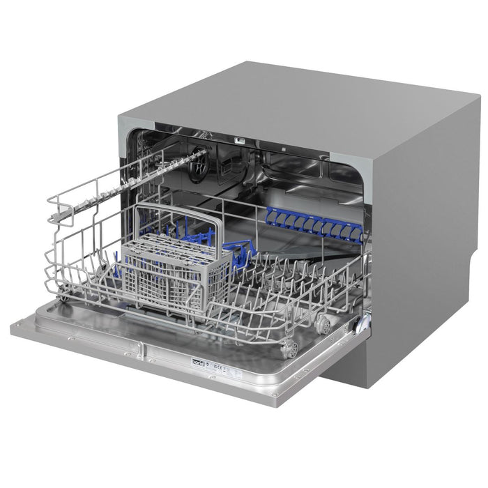 Baridi Tabletop Dishwasher 6 Place Settings 6.5L Capacity - Silver DH84 Baridi - Town Tools 