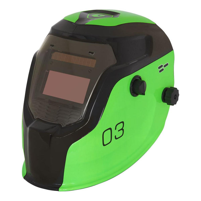 Sealey Auto Darkening Welding Helmet Shade 9-13 Green PWH3 Sealey - Town Tools 