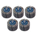 Sealey 80 x 40mm Abrasive Flap Wheel on 6mm Shaft Assorted Grit - Pack of 5 Sealey - Town Tools 