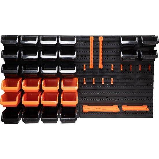 Black+Decker Tool Board With Storage Bins And Hooks 98 X 23 X 43Cm 43 Pieces Tool Wall Organizer Black+Decker - Town Tools 